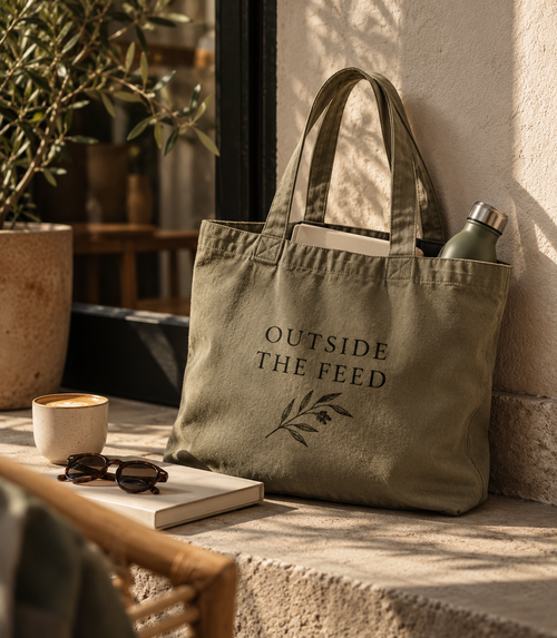 OUTSIDE THE FEED Premium tote