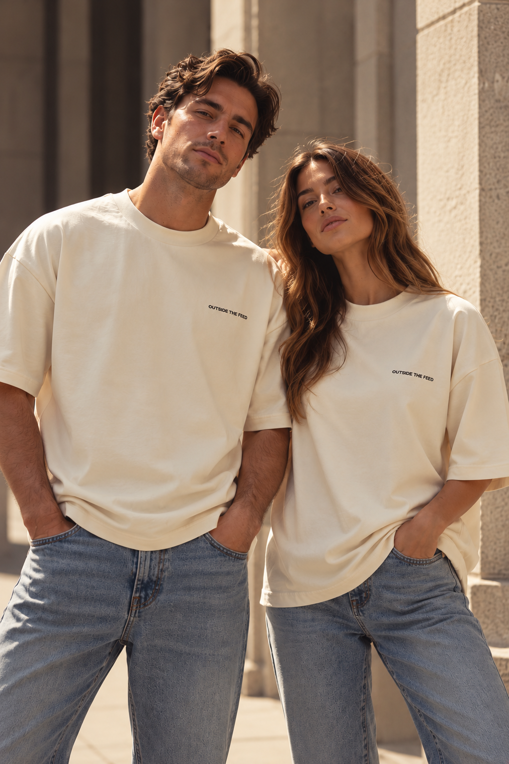 Outside the Feed: Make Memories. Not Content. Heavyweight Tee